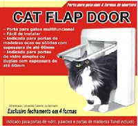 Anúncio do Cat Flap Door, a portinhola para gatos