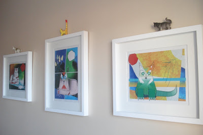 Quadros com pinturas de gatinhos